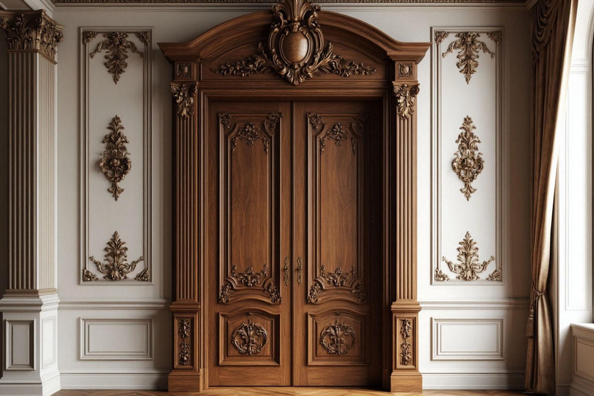 Изысканность и величие: в чем особенности оформления дверей в стиле барокко